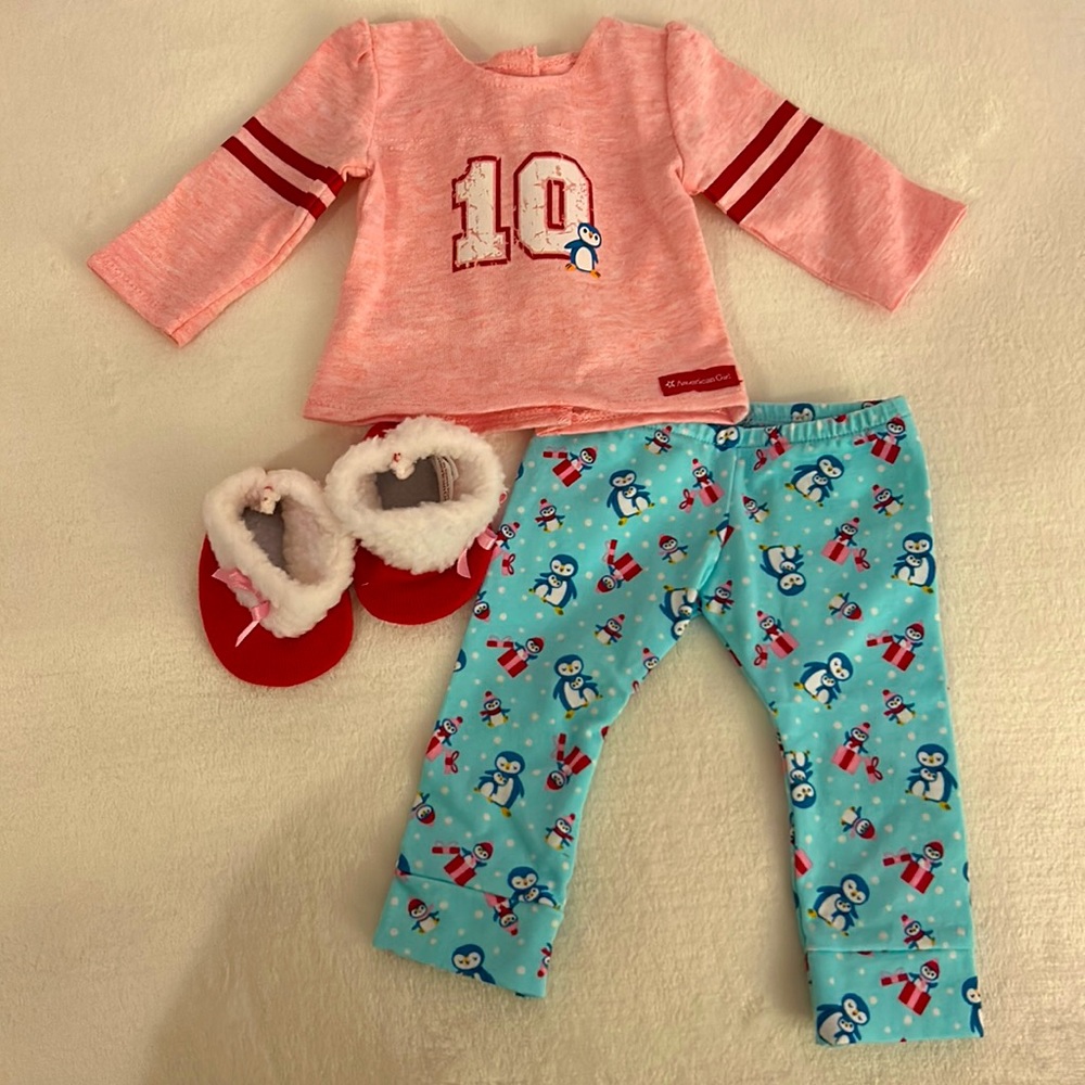 American Girl Doll Holiday Penguin PJs!